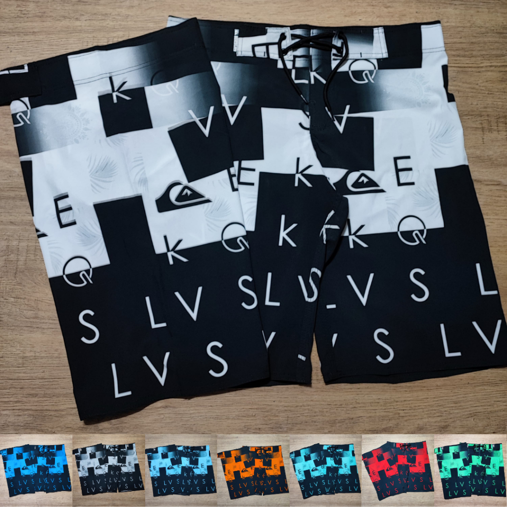 Bermuda Quiksilver Elastano Tactel Estampada Mod.01