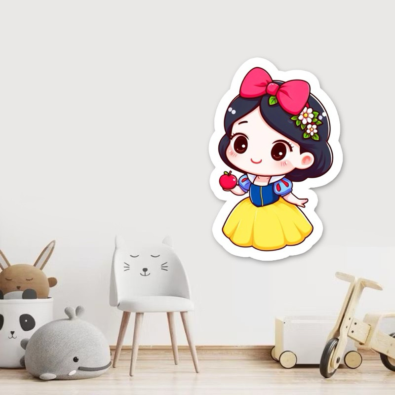 Adesivo Decorativo Princesa Branca de Neve Baby Decoração Quarto Infantil Menina Grande