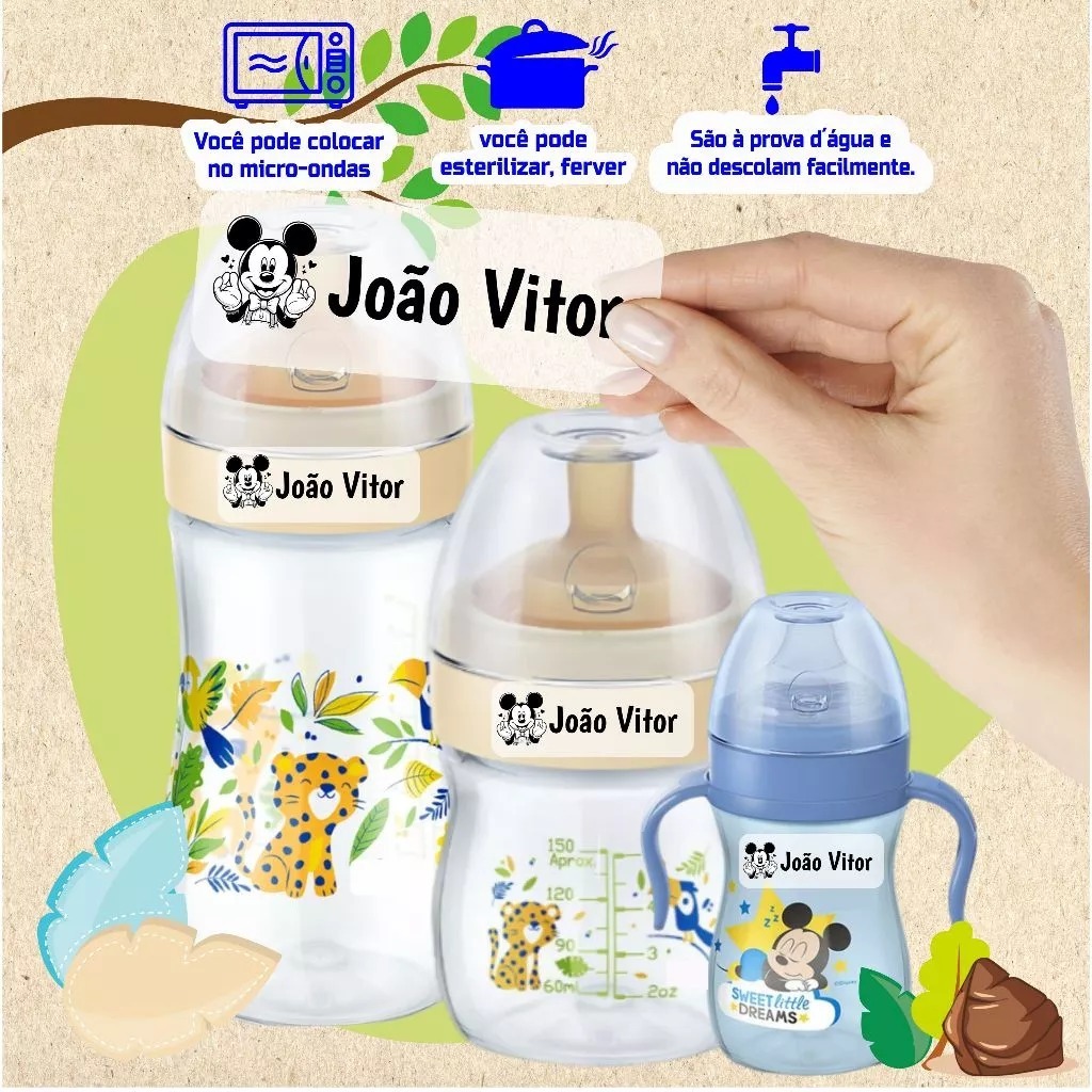 Etiqueta Escolar Personalizada Transparente em Oferta na Shopee
