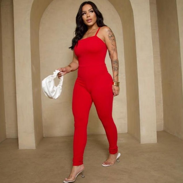 Macacão Femnino Longo De Alçinha