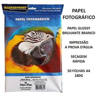 PAPEL FOTOGRAFICO BRILHANTE GLOSSY FOLHAS A4 IMPRESSÃO A PROVA D AGUA em Oferta na Shopee