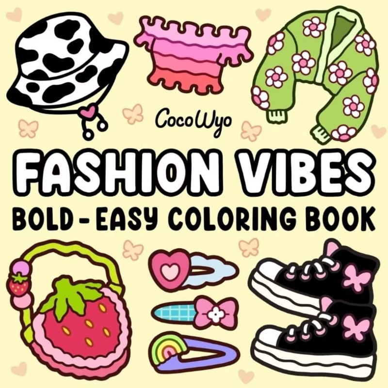 52 Desenhos para Colorir: Folhas Soltas com Ilustrações do Livro Fashion Vibes!