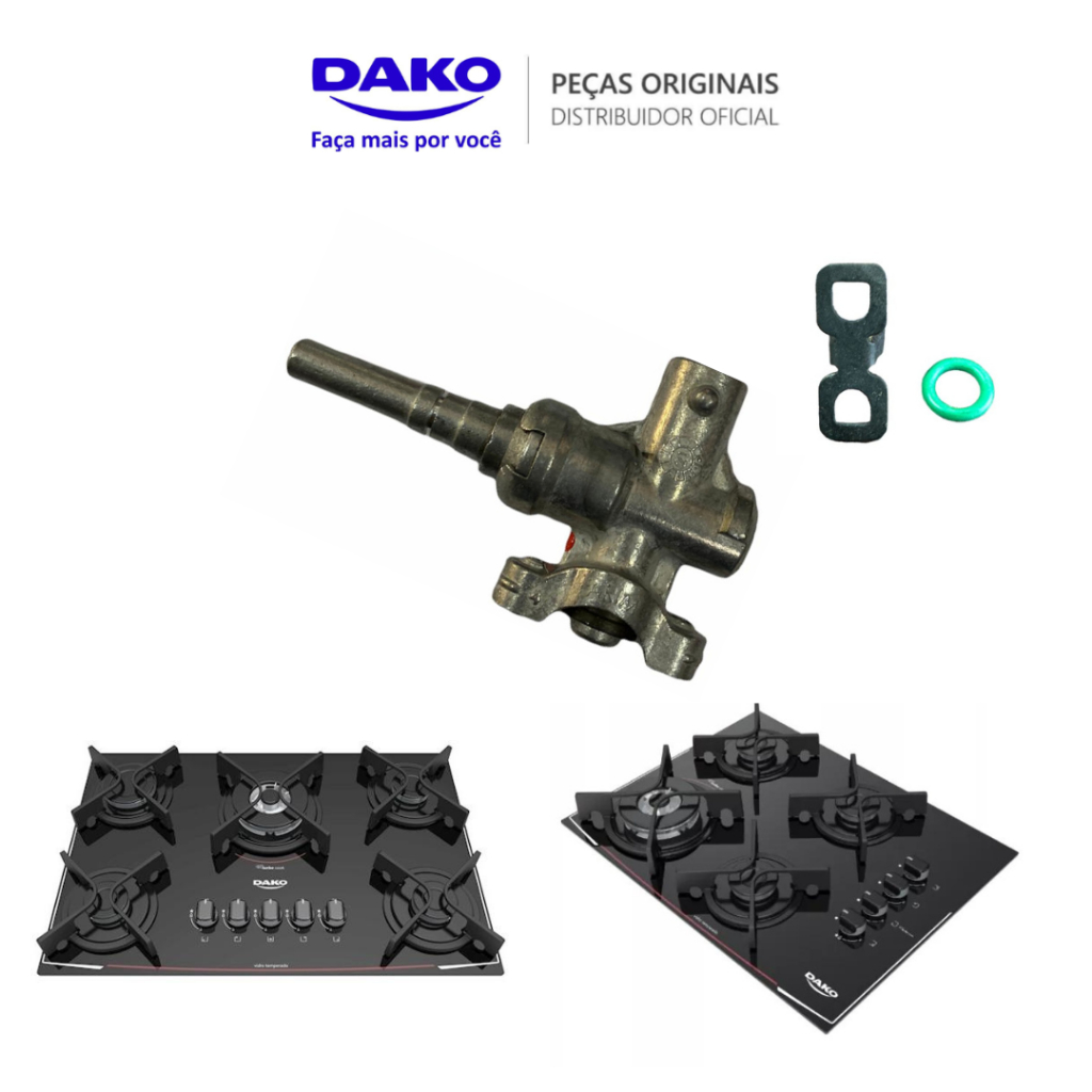 RAMAL REGISTRO ORIGINAL BOCAS FOGÃO COOKTOP DAKO 4 E 5 BOCAS ENVIO IMEDIATO !