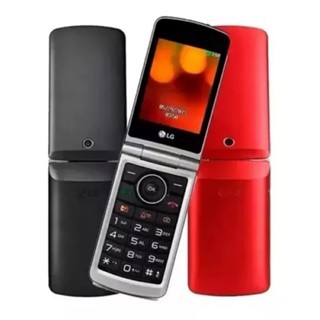 LGg360 Celular Simples Para Idosos Ou Rural 2G preto e vermelho em Oferta na Shopee