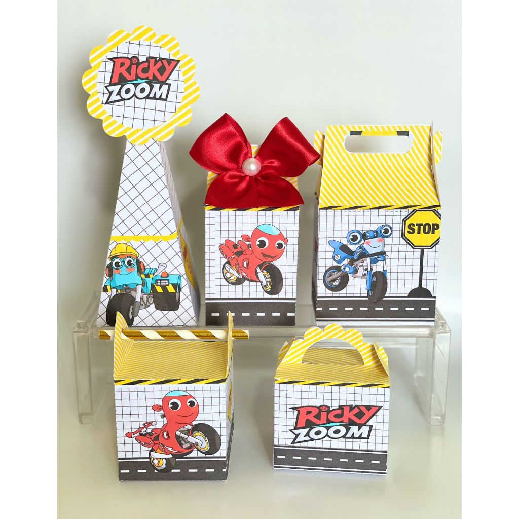 KIT FESTA Personalizado  RICK ZOOM pegue e Monte Lembrancinhas - Aniversário - Caixinha Personalizadas - Papelaria