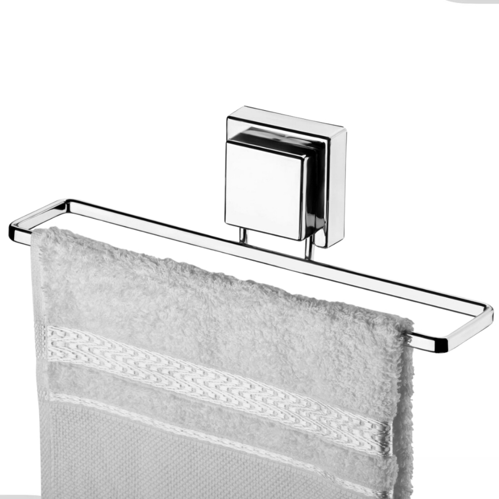 Suporte Porta Toalha Banheiro Toalheiro Rosto Banheiro Lavabo Com Ventosa Sem Furo Cromado Future em Oferta na Shopee
