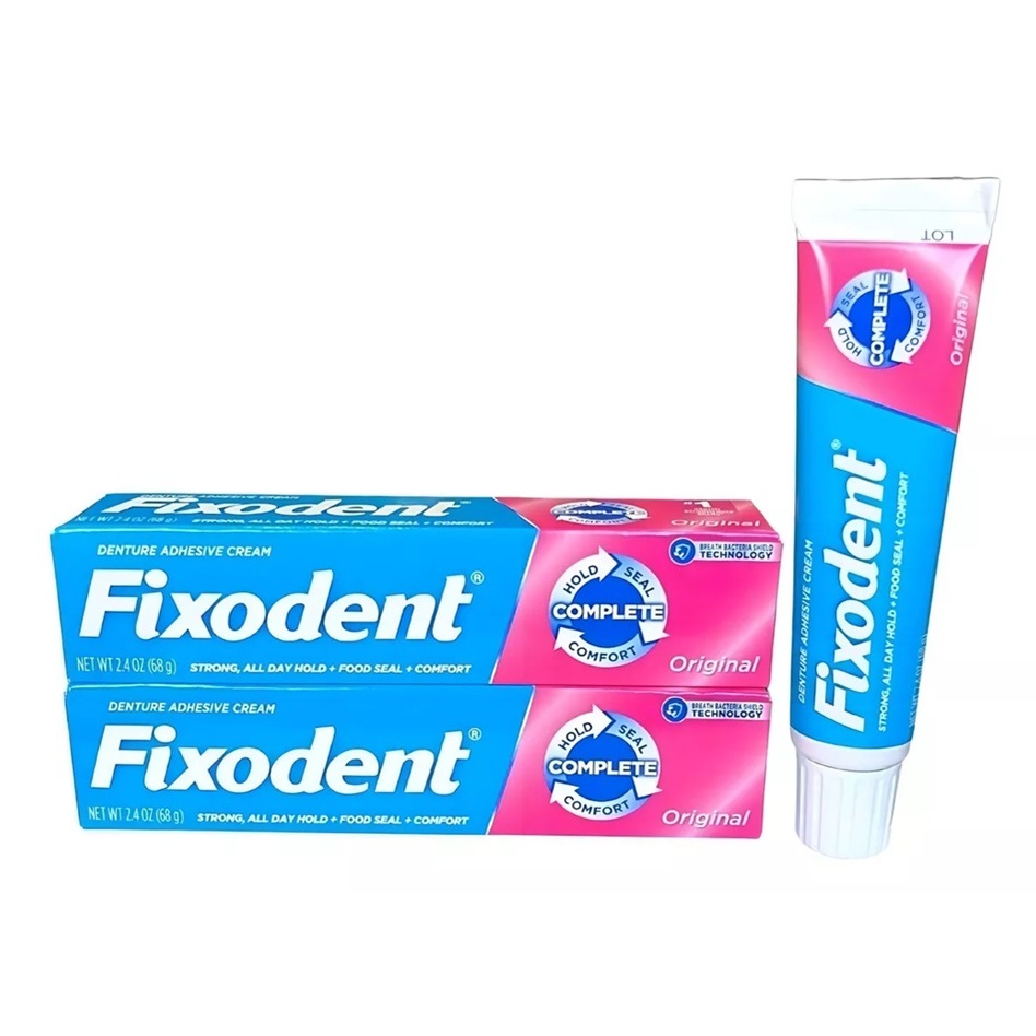 Kit Com 02 Fixodent 68g 100% Original (2 Tubos)