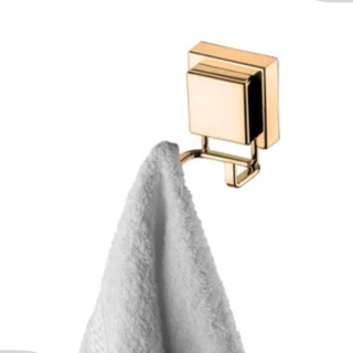 Cabide Gancho Duplo Multuso Lavabo Cozinha Lavanderia Com Ventosa Porta Toalha Pano  Dourado Future em Oferta na Shopee