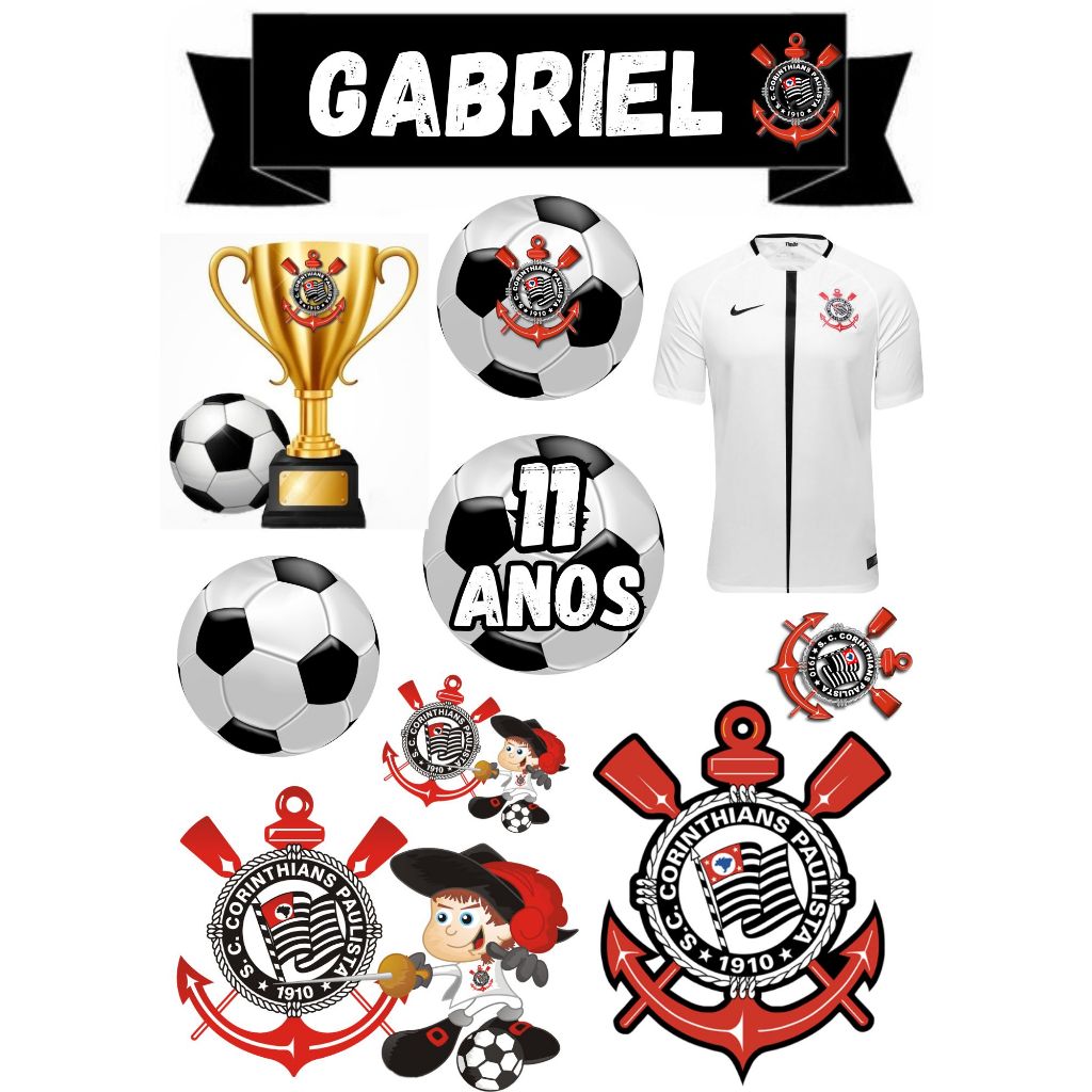Topper Bolo Corinthians: Onde Comprar | BuscaProdutos
