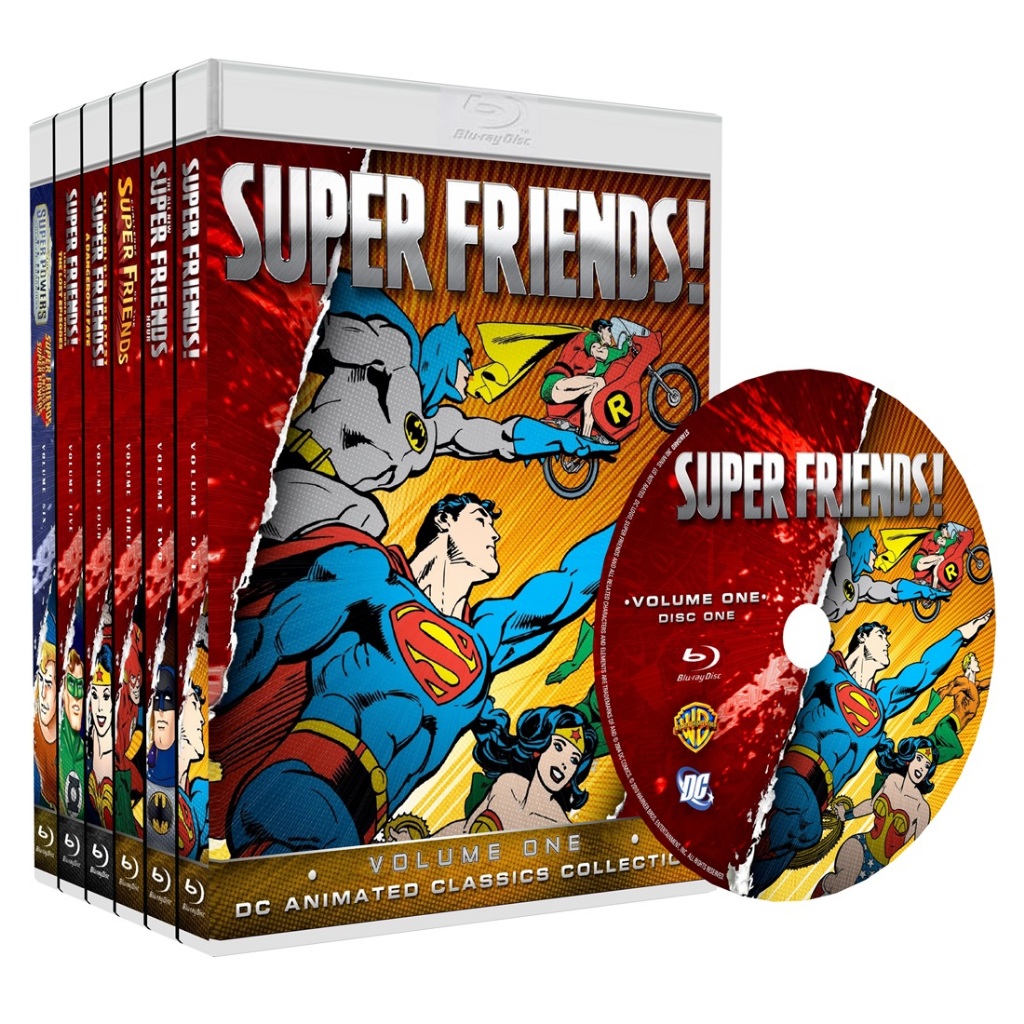 BLU-RAY DESENHO OS SUPER AMIGOS - SUPER FRIENDS - CLÁSSICO DOS ANOS 70/80 COMPLETO EM BLURAY