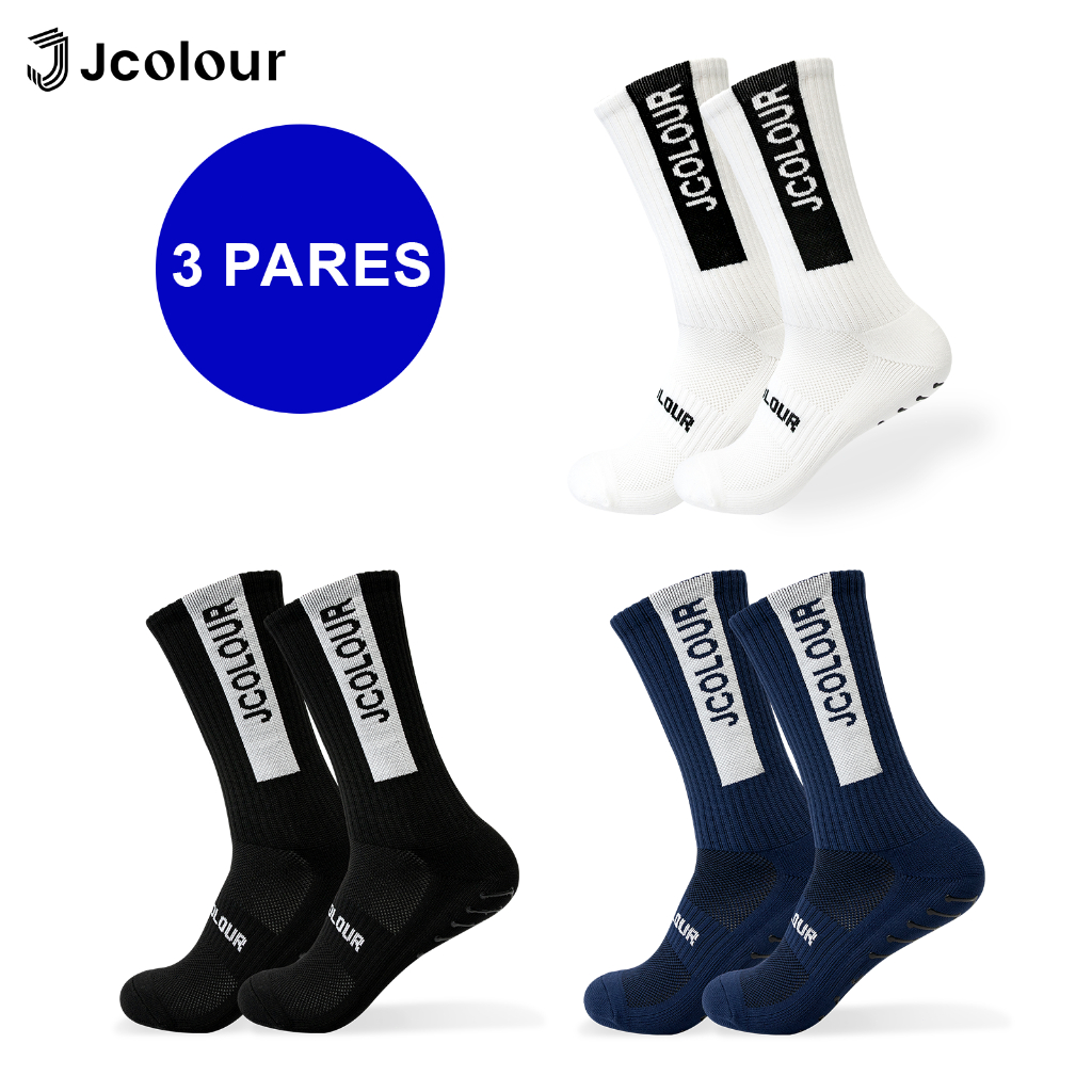 Jcolour Kit 3 Meias Antiderrapante Futebol Ultragrip Profissional Antiderrapante Prosocks Original em Oferta na Shopee