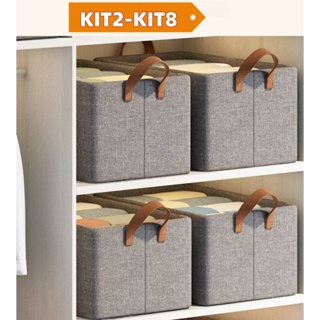 KIT2-KIT8 Grade Dobrável Lavável Caixa De Armazenamento De Roupas, Organizador De Guarda Roupa Arrumados em Oferta na Shopee