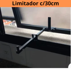 Trava Limitadora Haste Para Janela Basculante 30 Cm