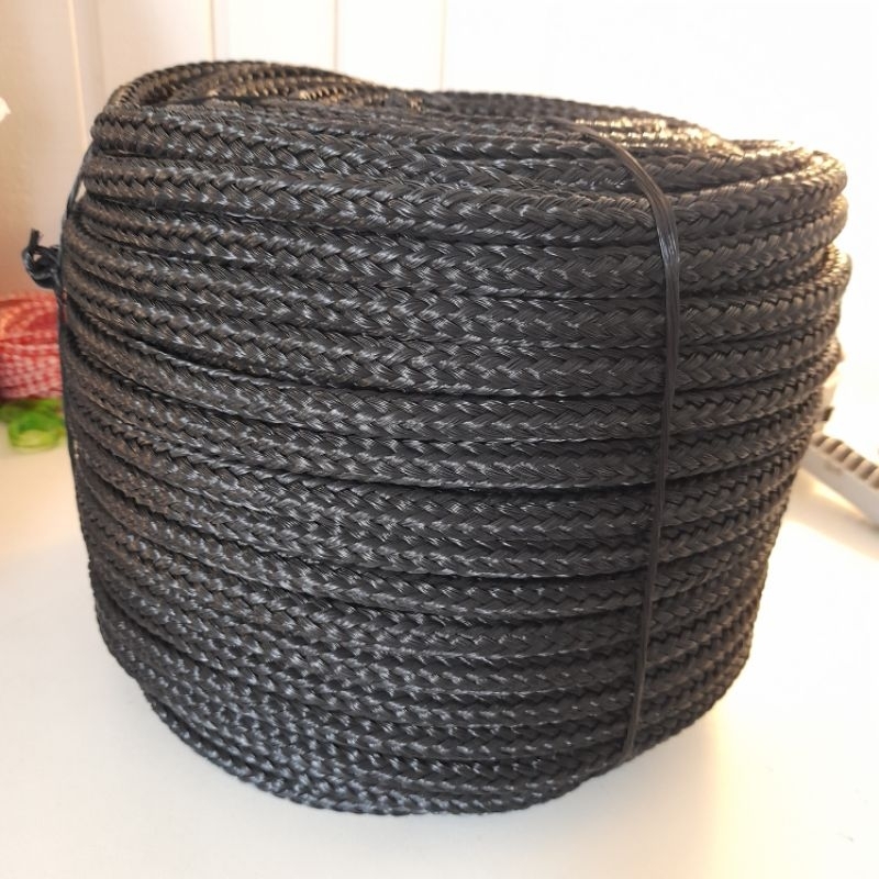 Corda 12mm Preta ou Azul Polietileno(plástico/nylon) em meadas com 20, 30, 40 ou 50mts p/ redes de pesca, decoração. — imagem 2 de 2