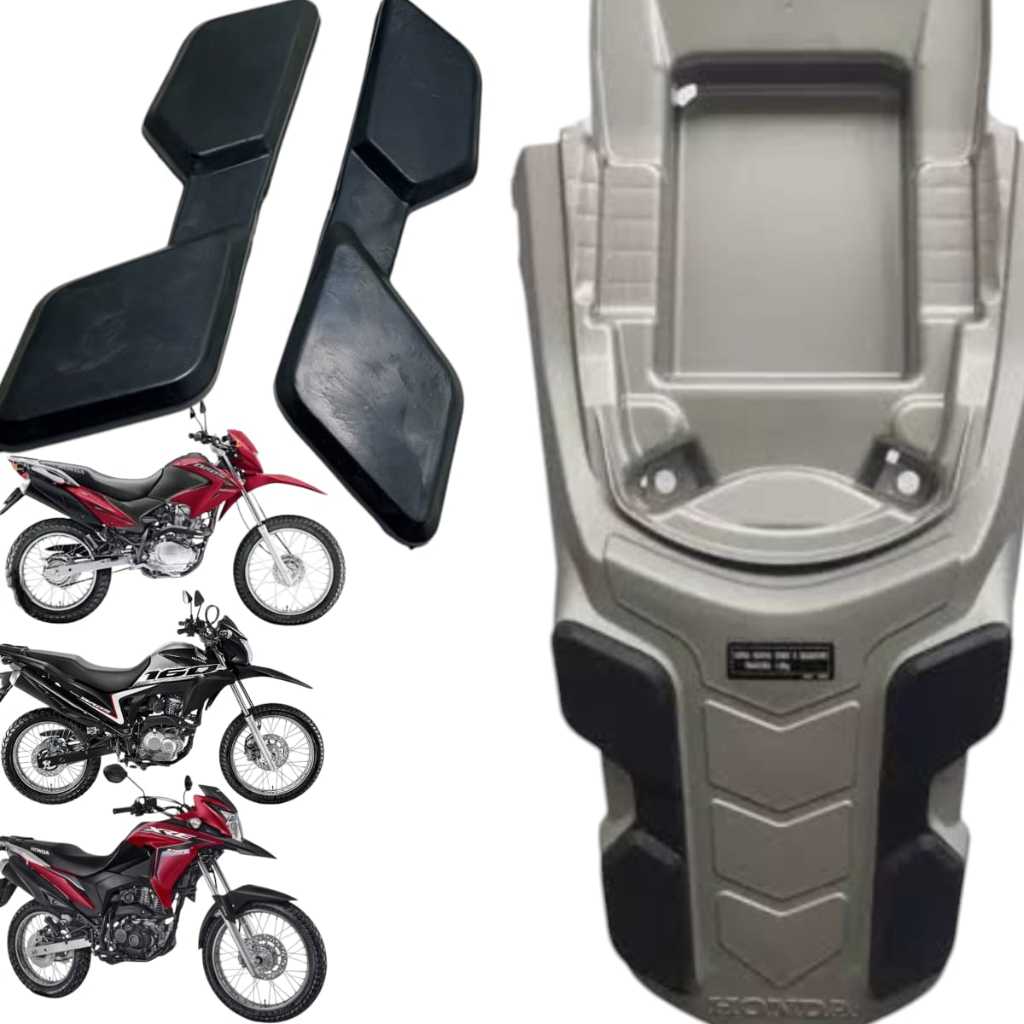 Borracha da Rabeta Bagageiro Bros 125 150 160 Xre 190 Xre 300 em Oferta na Shopee