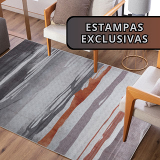 Tapete Sala Quarto Escritório 2m x 2,40m Moderno Corttex Berlim Fácil de Limpar Antiderrapante em Oferta na Shopee