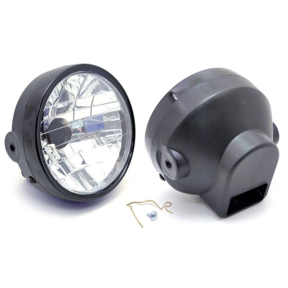 Farol Completo Titan 2000 Ks/Es/Fan 125 04-08 S/Lampada (Aro Abs) Embus/Br em Oferta na Shopee