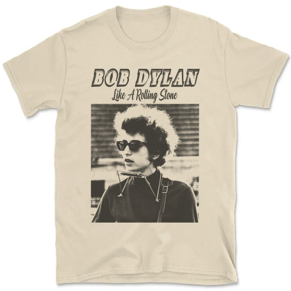 Camiseta Vintage Unissex Bob Dylan Like A Rolling Stone A387