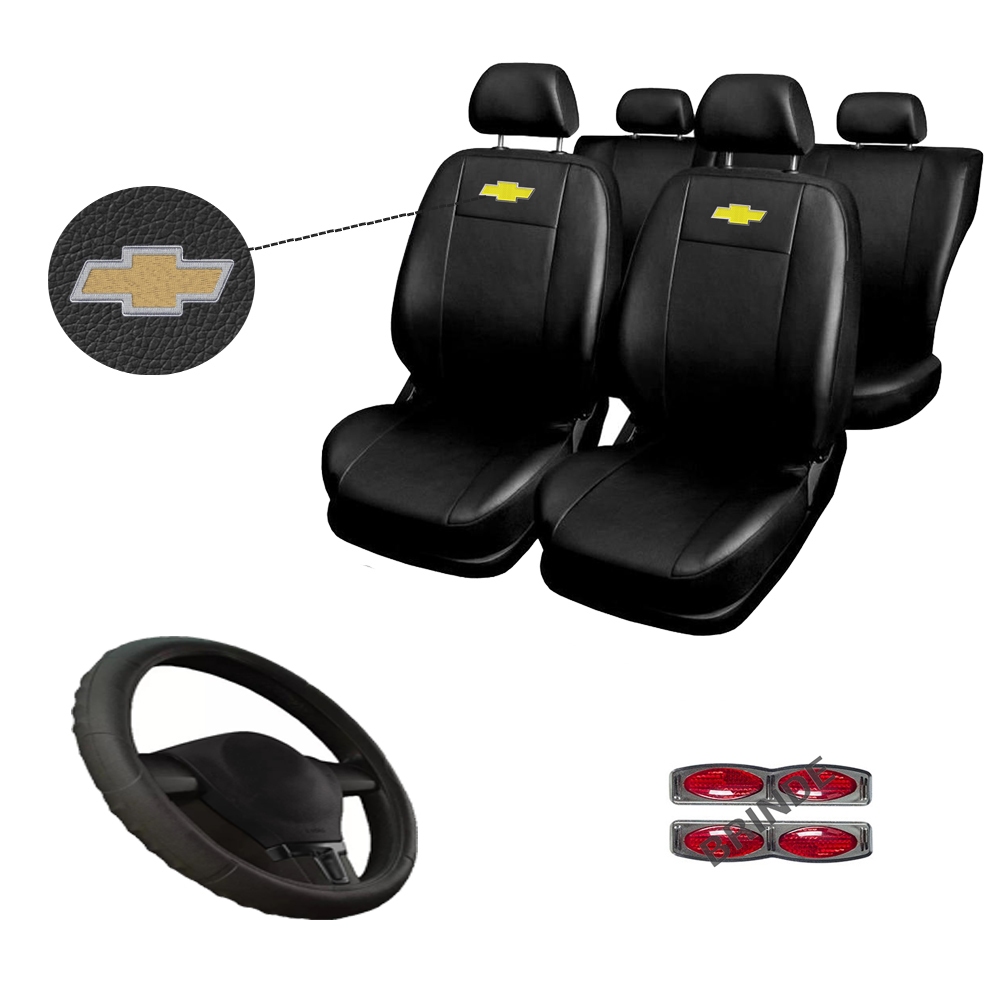 Capa Banco Carro Chevrolet Gm Corsa Celta Prisma Onix Agile Capa De Volante chevrolet