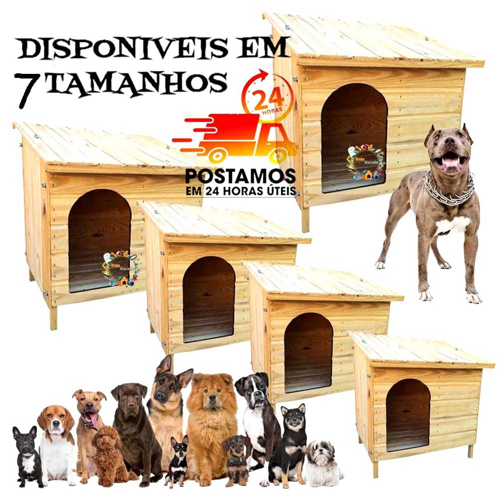 Casinha Casa de Madeira EDICULA Para Cachorro Porte Médio Grande Cães Pet Pittbull Shitzu Shitzu N1 N2 N3 N4 N5 N6 N7