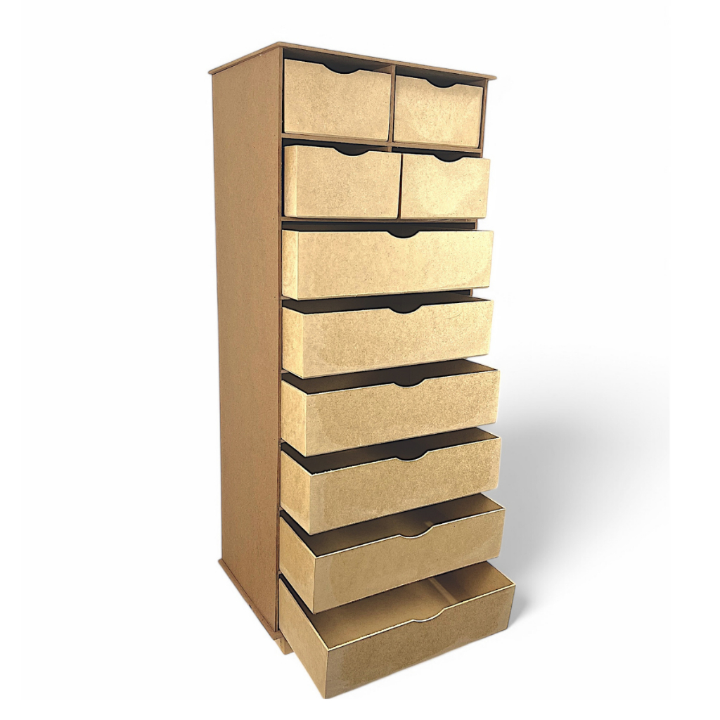 Organizador 10 Gavetas Quarto Escritório MDF