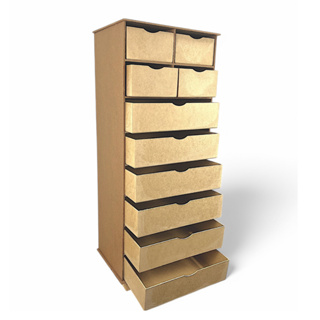 Organizador 10 Gavetas Quarto Escritório MDF em Oferta na Shopee