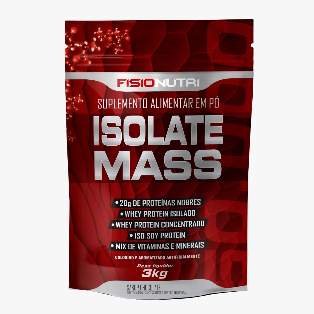 Hipercalórico Massa Isolate Mass 3kg Refil - Fisionutri
