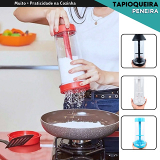 Tapioqueira Peneira e Armazena Polvilhador De Tapioca Armazena Beiju - Diversas Cores - CH em Oferta na Shopee