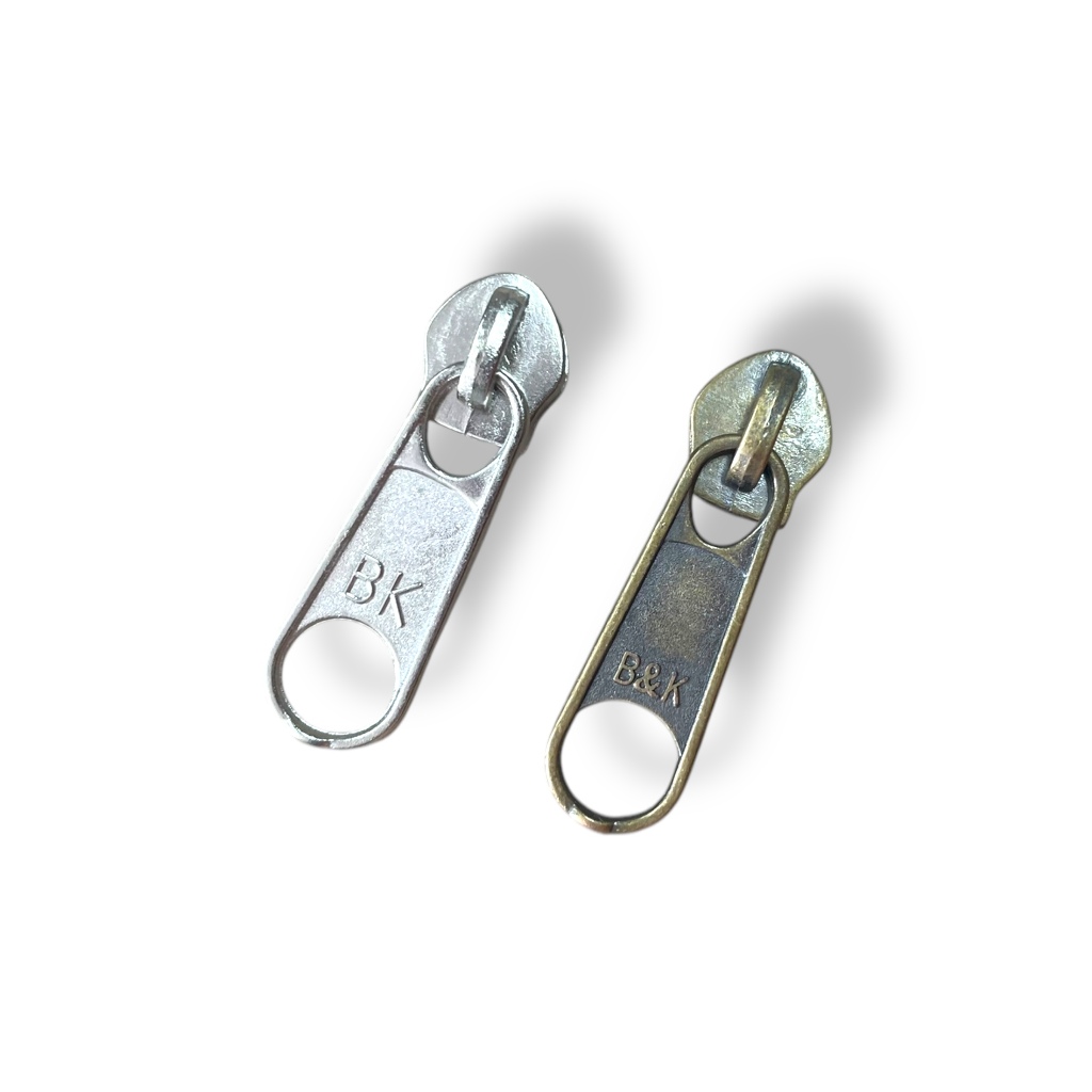 Cursor Padrão Zíper Nylon N5/6 Niquelado/Prateado e Ouro Velho