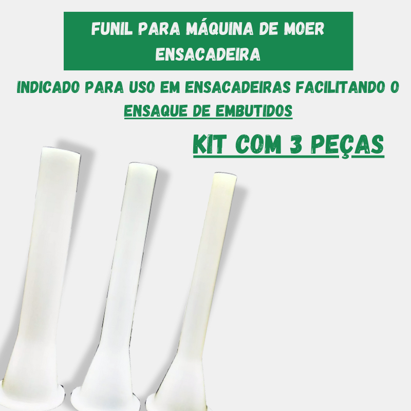 Jogo De Funil Para Ensacadeira Para Encher Linguiça