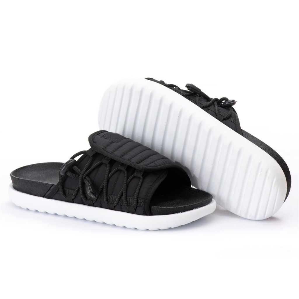 Chinelo Confortável e Estiloso - Preto com Sola Branca