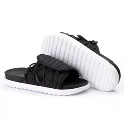 Chinelo Confortável e Estiloso - Preto com Sola Branca