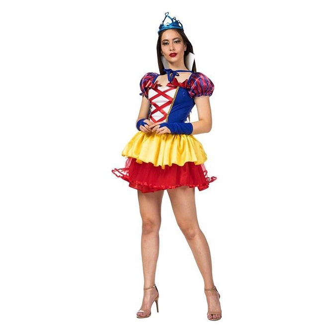 Fantasia de Princesa Adulta Vestido Branca de Neve em Oferta na Shopee
