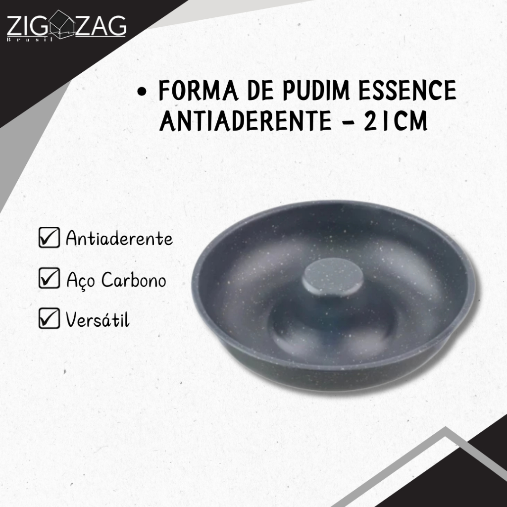 Forma de Pudim Essence Antiaderente - 21cm | Durável e Resistente em Oferta na Shopee
