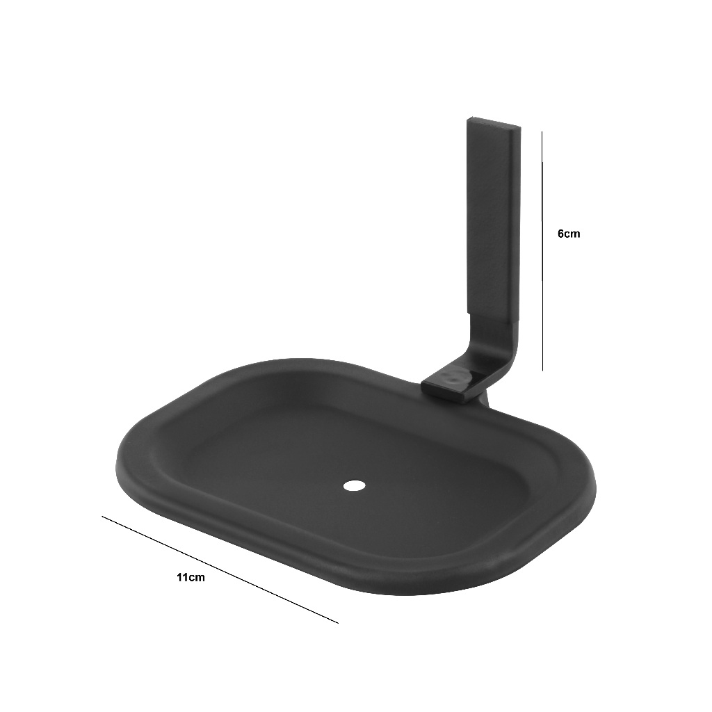 Kit Acessórios para Banheiro 5 peças Preto Quadrado