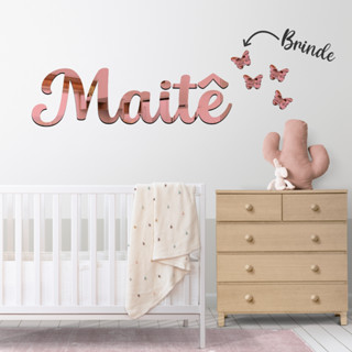 Nome Acrílico Espelhado Personalizado