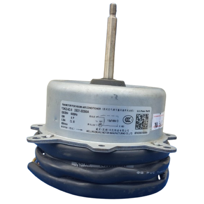 Motor Ventilador Condensadora Compatível Samsung 9 A 12btus Db31-00590a Ydk33-6c-9 Original Revisado