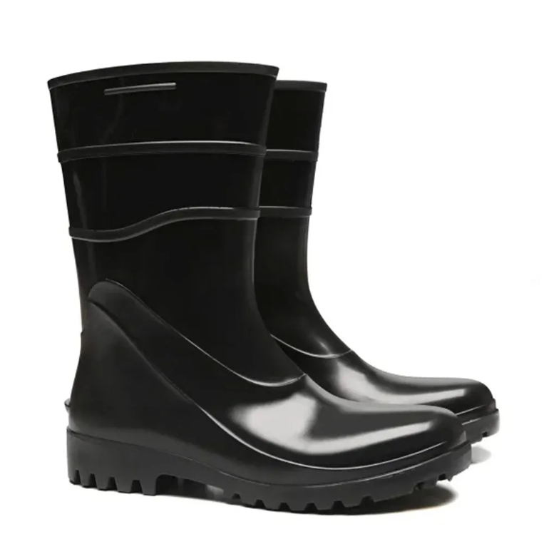 Bota impermeável motoboy de Chuva Bracol Masculina (PVC) Preto
