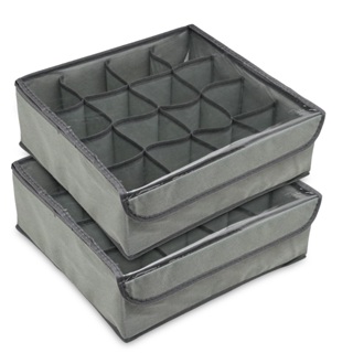 Caixa Organizadora Colmeia de Gaveta com Tampa E Divisórias 32cm Para Guarda-Roupas Closet em Oferta na Shopee