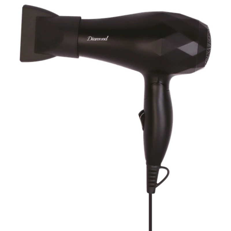 Secador de Cabelo Portátil Útil Eletro Bivolt, Punho Dobrável Preto — imagem 1