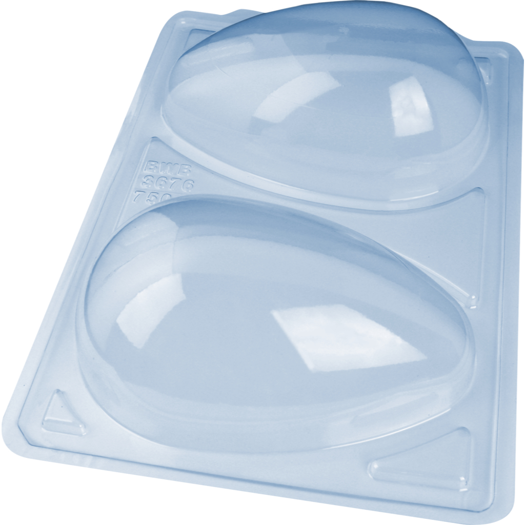 Forma BWB Com Silicone Semiprofissional, Chocolates Cód. 3676 - SP Ovo Liso 750g em Oferta na Shopee