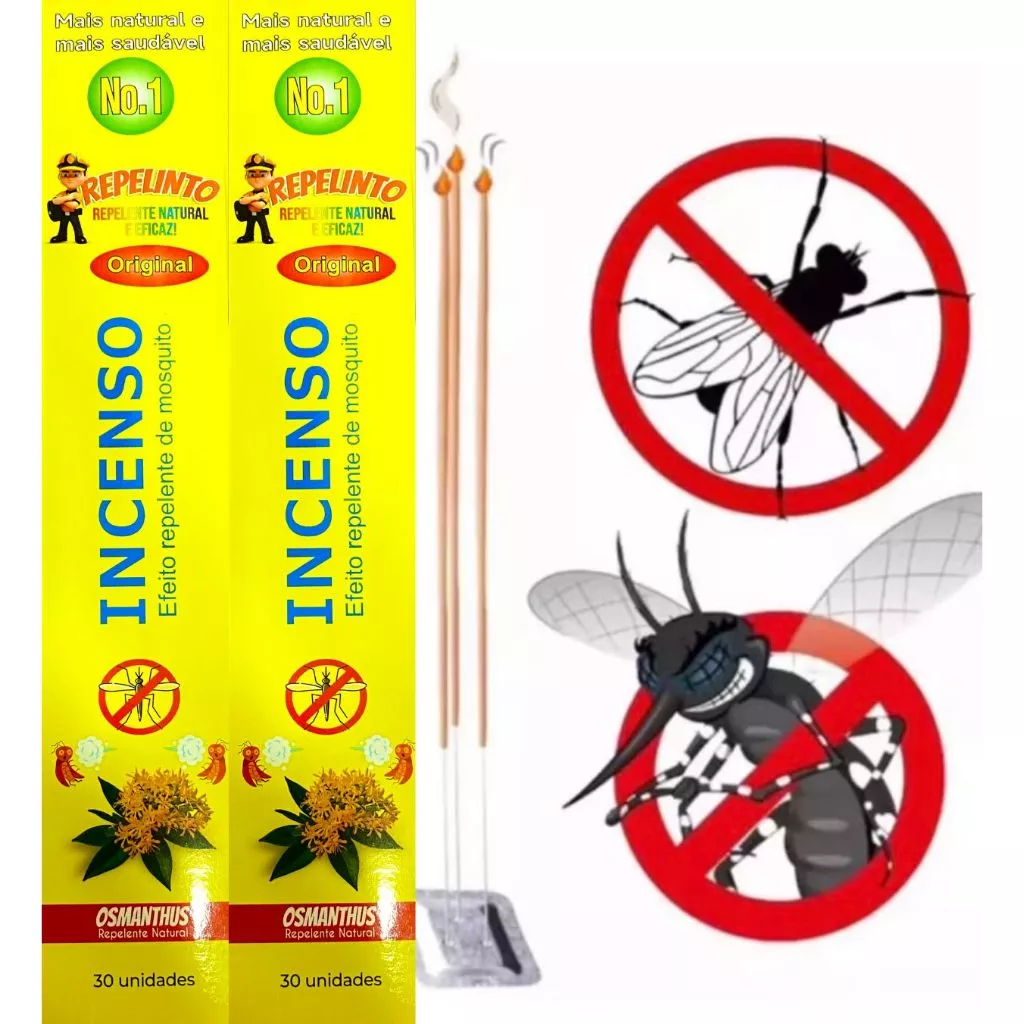 Kit 90-300 Palitos Incenso Repelente mata mosquito moscas kit com 3 caixas em Oferta na Shopee