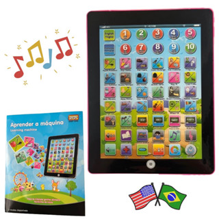 Tablet Interativo Infantil Bilíngue Brinquedo De Crianças Educativo menino menina presente...