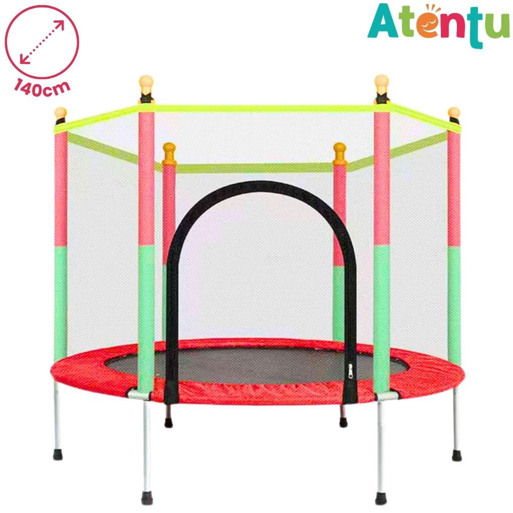 Cama Elástica Pula Pula Infantil Trampolim 1,4 metros em Oferta na Shopee