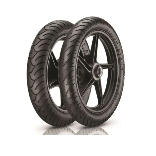 Par de Pneus Vipal ST500:  100/80-17 + 130/70-17 SEM CÂMARA