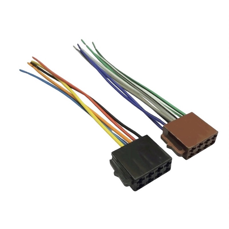 Chicote conector Plug 16 vias femea som automotivo