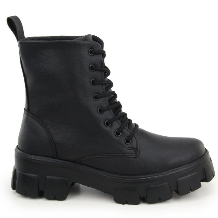 Bota Coturno Feminino Preto Tratorado Blogueirinha Promoção imperdível Casual Urbano Confortável Rodeio