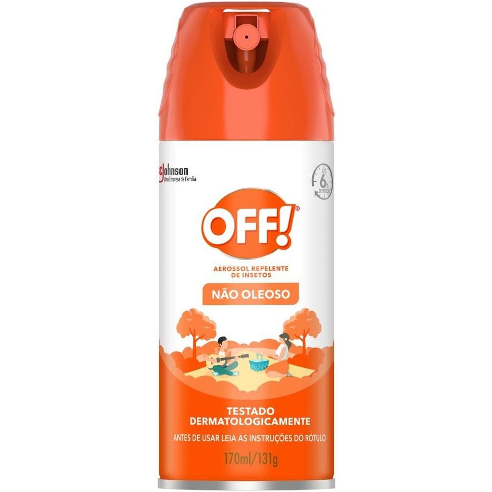 Repelente de Insetos Aerossol Off Family 170ml | não oleoso | 6 horas em Oferta na Shopee