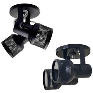 Kit 02 Spot Duplo Sobrepor Luminária Alumínio Direcionável 2 Focos Bocal Comum E27 110/220 Volts em Oferta na Shopee