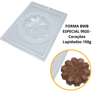 1~4 Forma bwb com silicone (3 partes) cod 9920 - Corações Lapidados 150 gramas em Oferta na Shopee